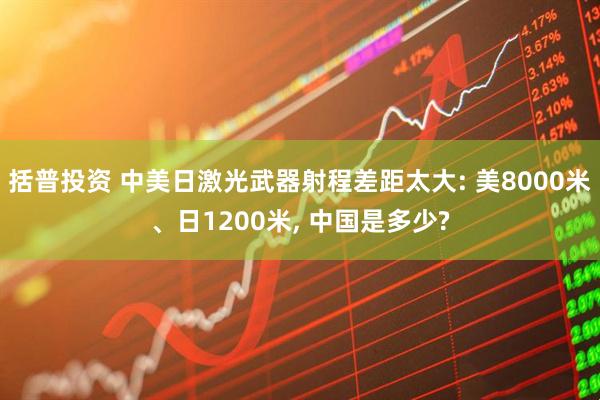 括普投资 中美日激光武器射程差距太大: 美8000米、日1200米, 中国是多少?